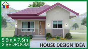 2 bedrooms small house design concept