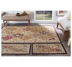 cambridge multi color 3 piece area rug
