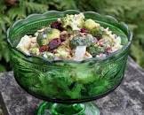 holiday broccoli and cauliflower salad