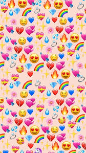 cute aesthetic emoji hd phone wallpaper