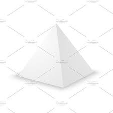 Blank White Pyramid Ad White Blank Pyramid Template Ad
