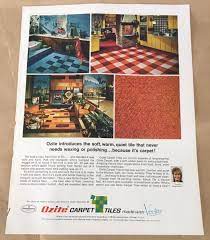 ozite carpet tiles print ad 1967