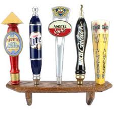 beer tap handle displays shelves stands