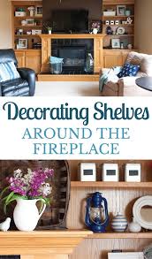 Decorating Shelves Around The Fireplace