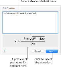 Add Mathematical Equations In Keynote On Mac Apple Support