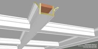 simple shaker style coffered ceiling