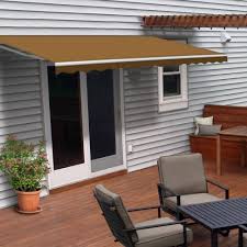 12 ft manual patio retractable awning