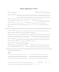 House Rental Application Form Template Chanceinc Co