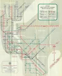 new york city subway map from 1958