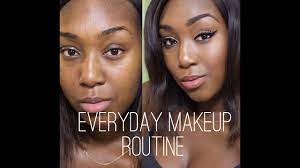 simple everyday makeup routine for dark