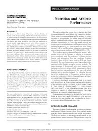 pdf nutrition and athletic performance