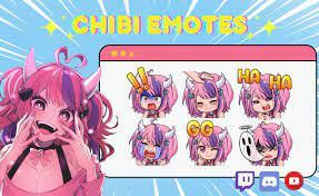 Create cute chibi emotes for twitch, youtube, or discord by Azureowlstudio  | Fiverr