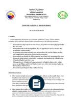 This action research examined the causes of absenteeism among grade VI  students of Zapote Elementary School during the           school year 