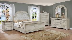 Headboard are from way fair and the owners added the ribbon. Stanley Antique White Marble Bedroom Set Bedroom Furniture Sets Layjao