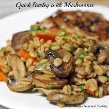 quick barley with mushrooms at recipes
