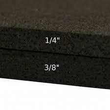 black rubber flooring mats