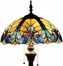 yellow stained glass lampshade