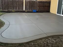 Broom Finish Concrete Patio