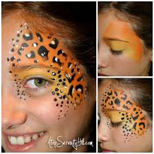 halloween face painting stenciled