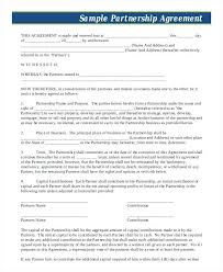 Small Business Operating Agreement Template Partnership Word