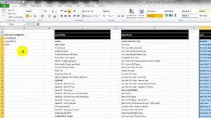 create fitness programme with excel