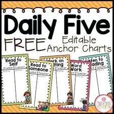 Daily Five Anchor Charts Daily Five Daily 5 Reading