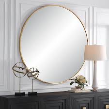 Junius Large Round Mirror Gold In 2023