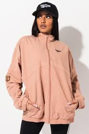 Reebok womens gigi hadid track jacket black cropped active outdoor wear dy9377top rated seller. Reebok X Gigi Hadid Long Sleeve Tall Collar Front Zipper Logo Stitched Jacket In Field Tan