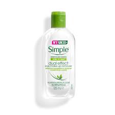 simple dual effect eye make up remover