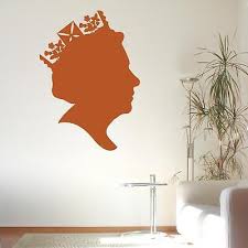 Queen Elizabeth Ii Profile Older Wall
