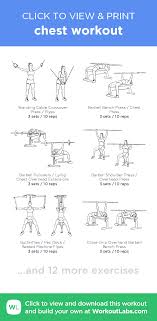Chest Workout Click To View And Print This Illustrated