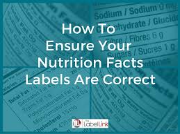 Making Sure Nutrition Facts On Labels Are Correct