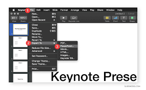 how to convert keynote to powerpoint