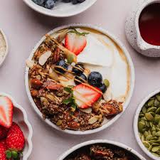 yogurt with granola and fruit a full