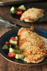 baked fish fillet with mayo topping