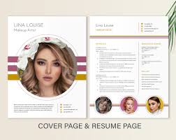 makeup artist resume template