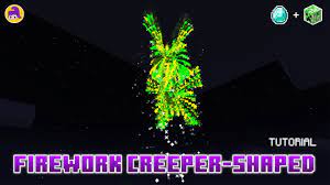 how to craft creeper shaped firework