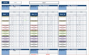 Weight Lifting Template Excel Training Spreadsheet East