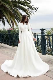Whatever you're shopping for, we've got it. Special Offer Simple Boat Neck Long Sleeves Ivory Satin Wedding Gowns For Bride Sexy Open Back Church Wedding Dress 2020 Plus Size Bridal Gown January 2021
