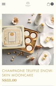 chagne truffle snow skin mooncake