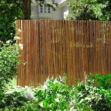 Carbonized Bamboo Garden Fence