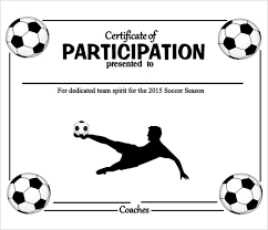 Football Certificate Templates Kadil Carpentersdaughter Co