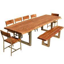 117 live edge dining table w 6 chairs