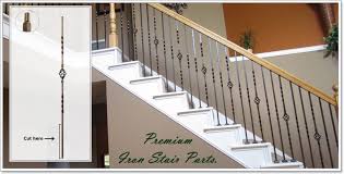 Wrought iron metal stair/staircase spindles external decking balustrade pickets. Baluster Store Iron Stair Railing Iron Balusters Stair Handrail