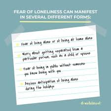 how to cope with a fear of loneliness