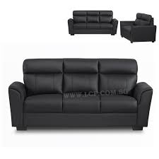 juventus 3 seater sofa half leather