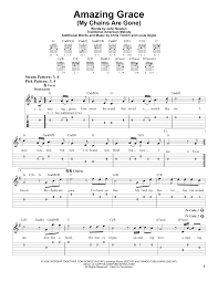 Download easily transposable chord charts and sheet music plus lyrics for 100,000 songs. Amazing Grace My Chains Are Gone Easy Guitar Tab Sheet Music