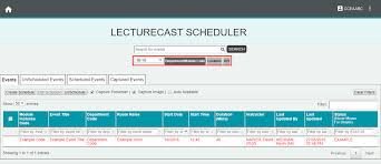 Create And Edit An Individual Schedule Lecturecast Resource Centre