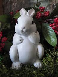 White Rabbit White Bunny Rabbit Garden