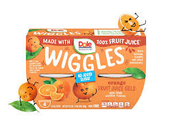 dole wiggles orange fruit juice gels